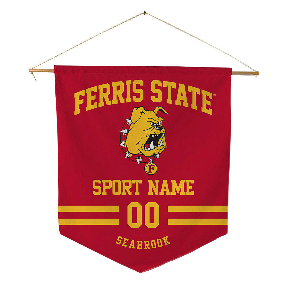 Ferris State - NCAA Football : Erick Seabrook - Pennant - 18" x 21"-0