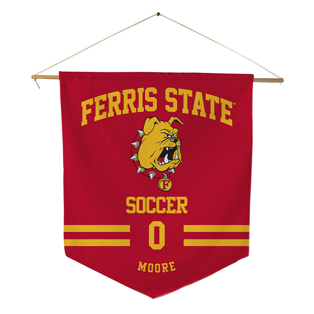 Ferris State - NCAA Women's Soccer : Bella Moore - Pennant - 18" x 21"-0