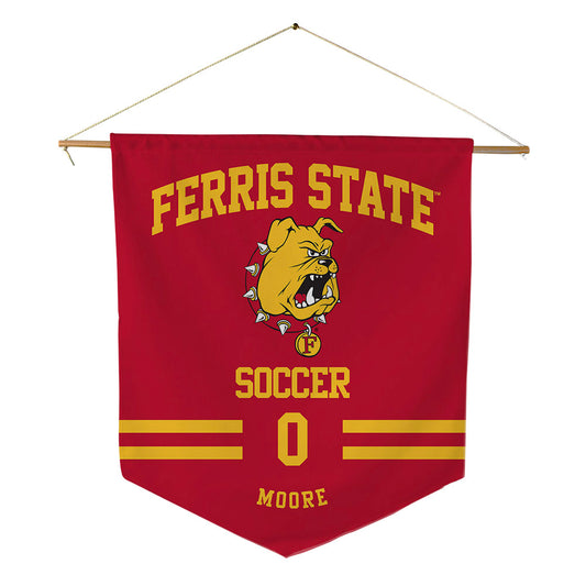 Ferris State - NCAA Women's Soccer : Bella Moore - Pennant - 18" x 21"-0