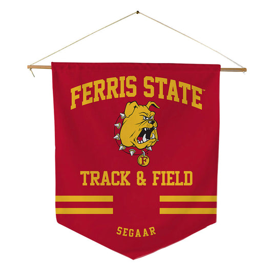 Ferris State - NCAA Men's Track & Field : Chase Segaar - Pennant - 18" x 21"-0