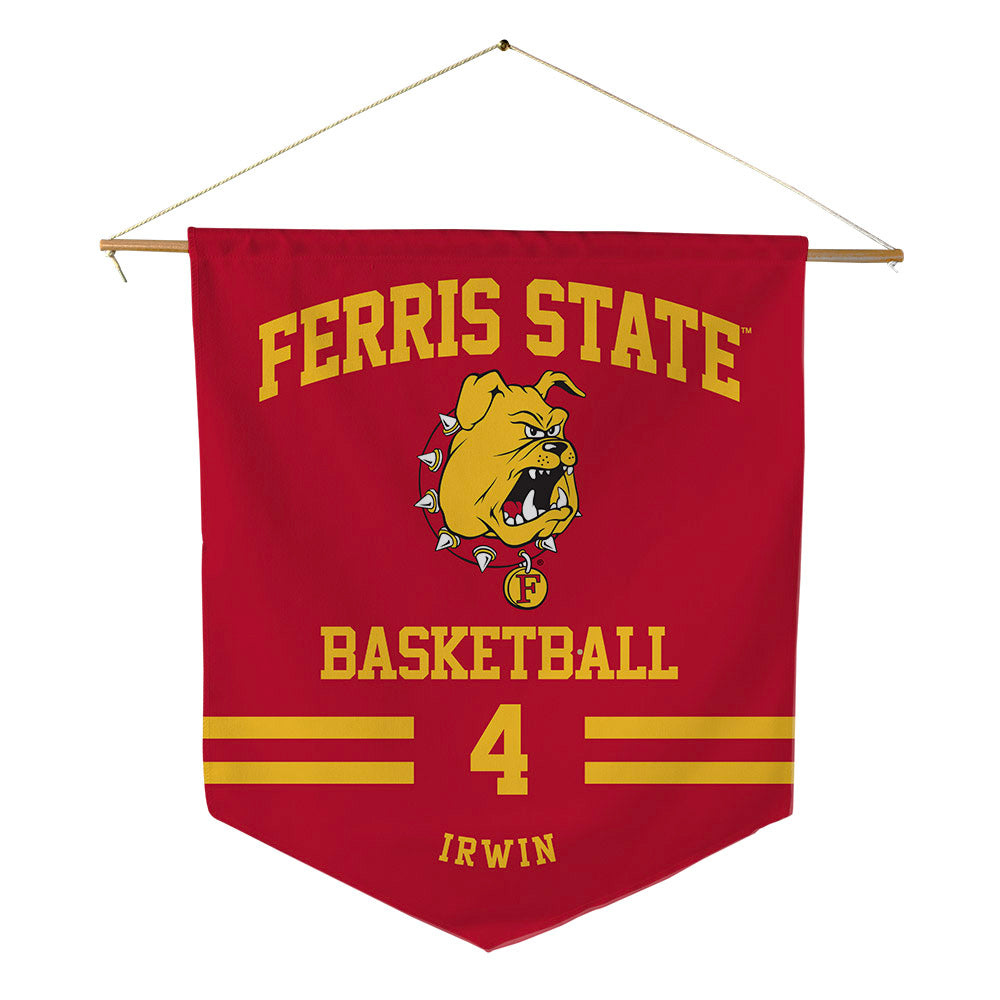 Ferris State - NCAA Women's Basketball : Elle Irwin - Pennant - 18" x 21"-0