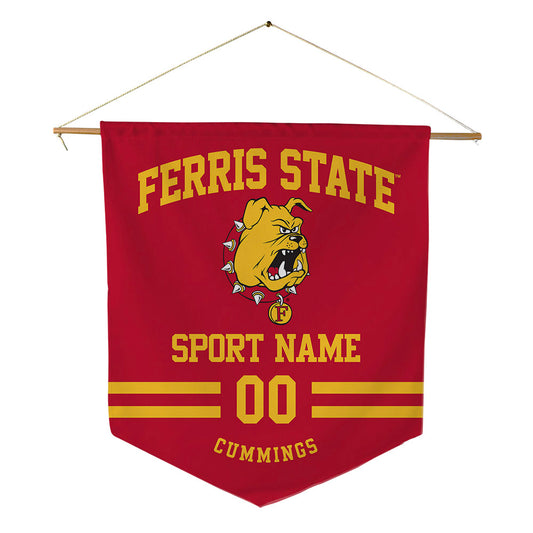Ferris State - NCAA Football : Sam Cummings - Pennant - 18" x 21"-0