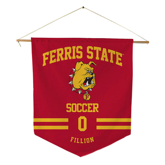 Ferris State - NCAA Women's Soccer : Morgan Fillion - Pennant - 18" x 21"-0