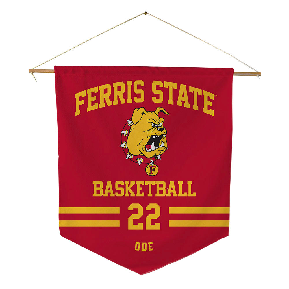 Ferris State - NCAA Women's Basketball : Alesia Ode - Pennant - 18" x 21"-0