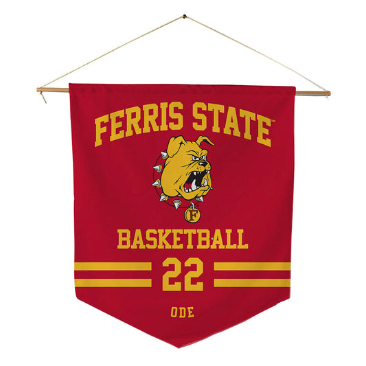 Ferris State - NCAA Women's Basketball : Alesia Ode - Pennant - 18" x 21"-0