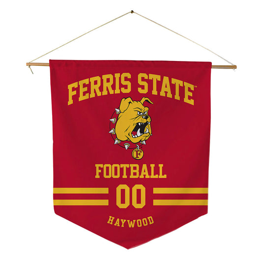 Ferris State - NCAA Football : Zackory Haywood - Pennant - 18" x 21"-0