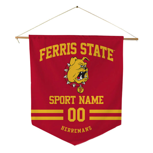 Ferris State - NCAA Softball : Emma Herremans - Pennant - 18" x 21"-0