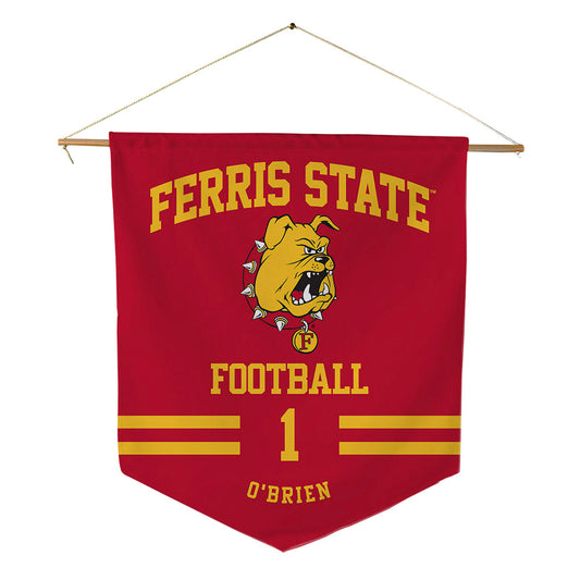 Ferris State - NCAA Football : Emari O'Brien - Pennant - 18" x 21"-0