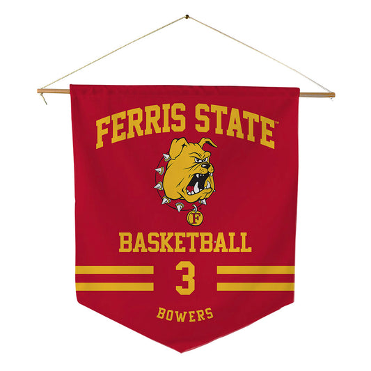 Ferris State - NCAA Women's Basketball : Kenzie Bowers - Pennant - 18" x 21"-0