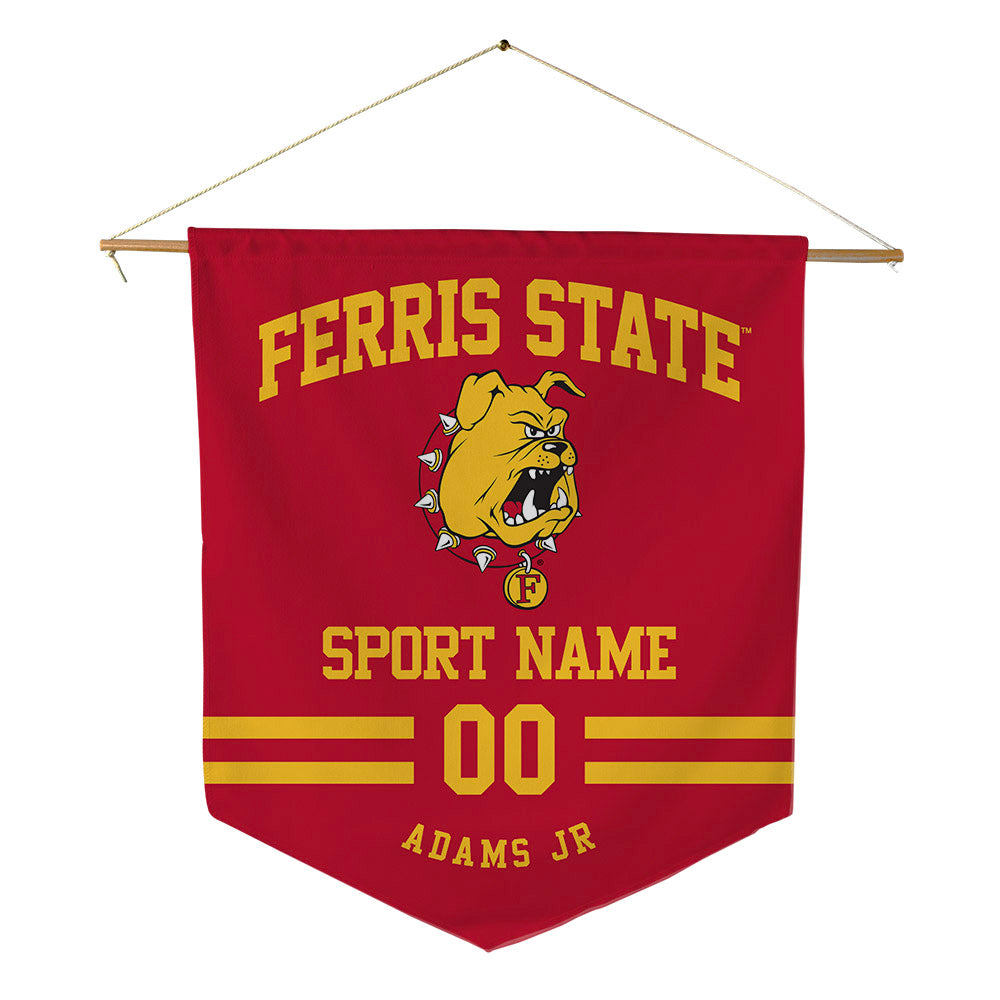 Ferris State - NCAA Football : Maurice Adams Jr - Pennant - 18" x 21"-0