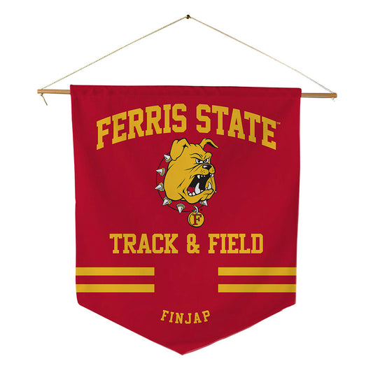 Ferris State - NCAA Men's Track & Field : Raphael Finjap - Pennant - 18" x 21"-0