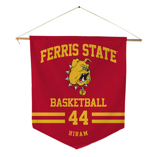 Ferris State - NCAA Women's Basketball : Mya Hiram - Pennant - 18" x 21"-0