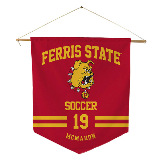 Ferris State - NCAA Women's Soccer : Allison McMahon - Pennant - 18" x 21"-0