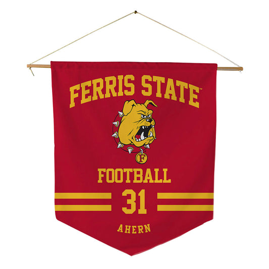Ferris State - NCAA Football : Ryan Ahern - Pennant - 18" x 21"-0