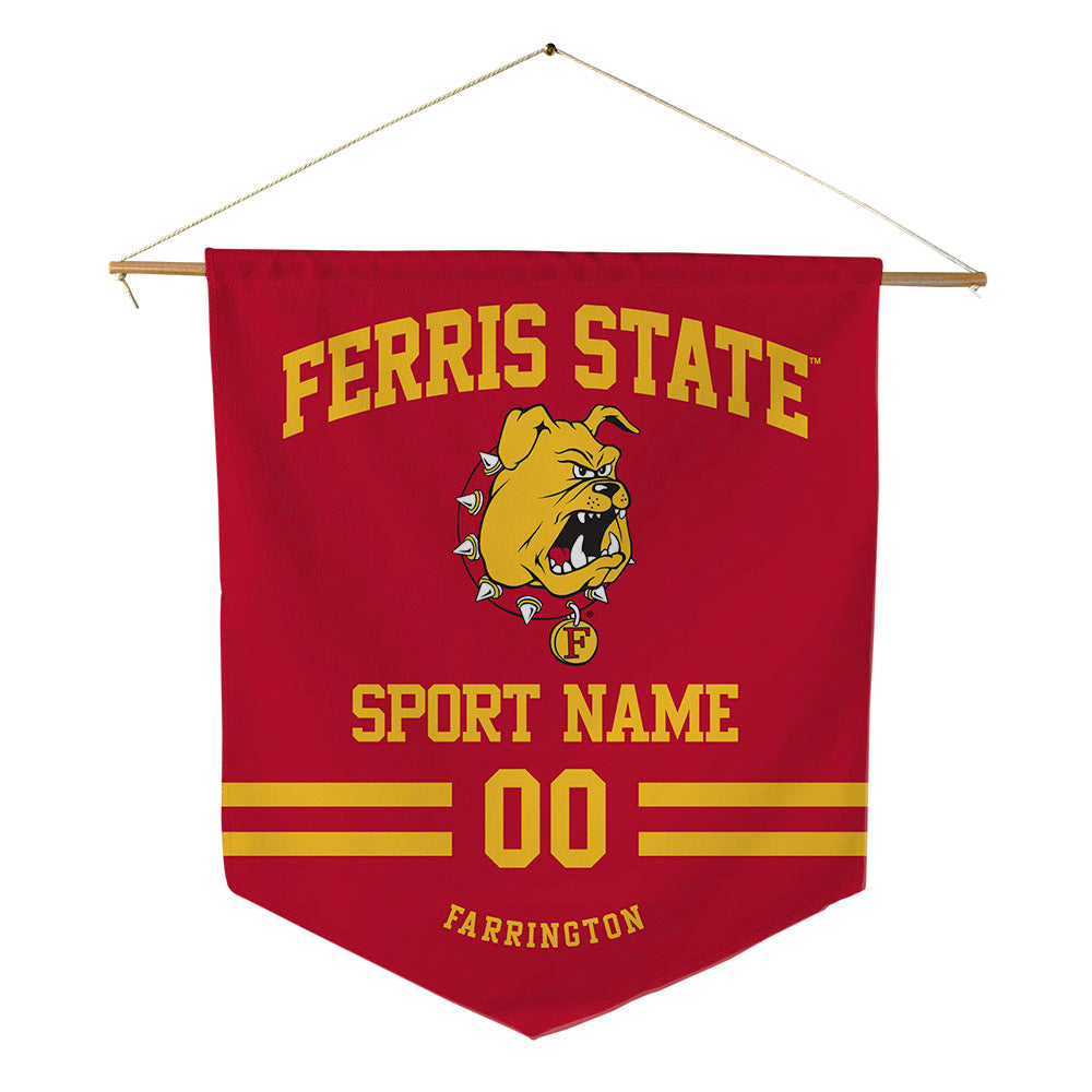 Ferris State - NCAA Men's Track & Field : Blace Farrington - Pennant - 18" x 21"-0