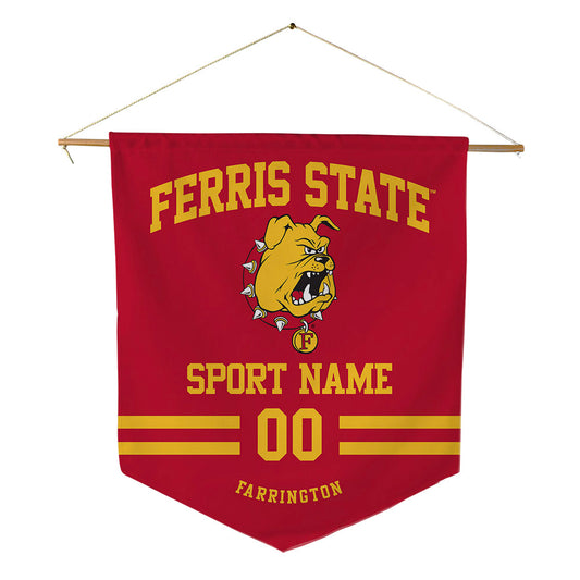 Ferris State - NCAA Men's Track & Field : Blace Farrington - Pennant - 18" x 21"-0