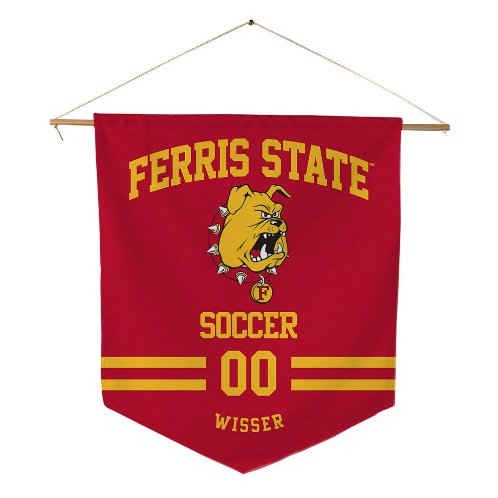 Ferris State - NCAA Women's Soccer : Danielle Wisser - Pennant - 18" x 21"-0