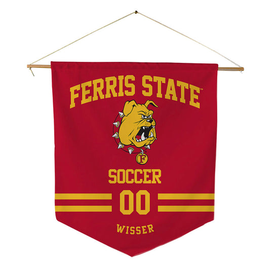 Ferris State - NCAA Women's Soccer : Danielle Wisser - Pennant - 18" x 21"-0