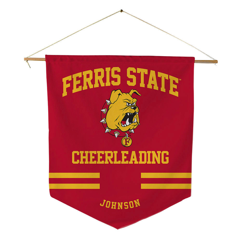 Ferris State - NCAA Cheerleading : Ava Johnson - Pennant - 18" x 21"-0