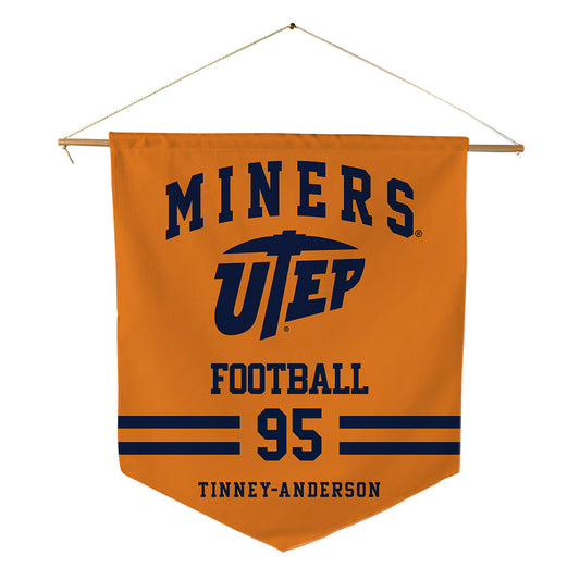 UTEP - NCAA Football : DAdrian Tinney-Anderson - Pennant - 18" x 21"-0