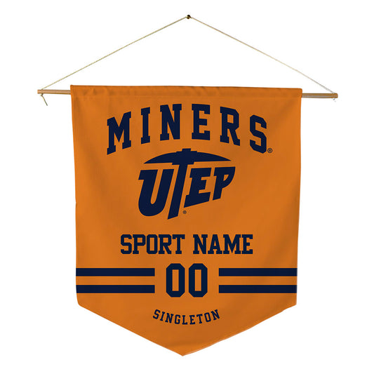 UTEP - NCAA Football : Daveon Singleton - Pennant - 18" x 21"-0