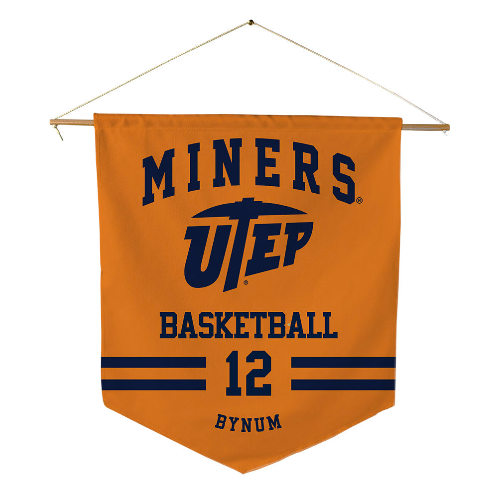 UTEP - NCAA Men's Basketball : Ahamad Bynum - Pennant - 18" x 21"-0