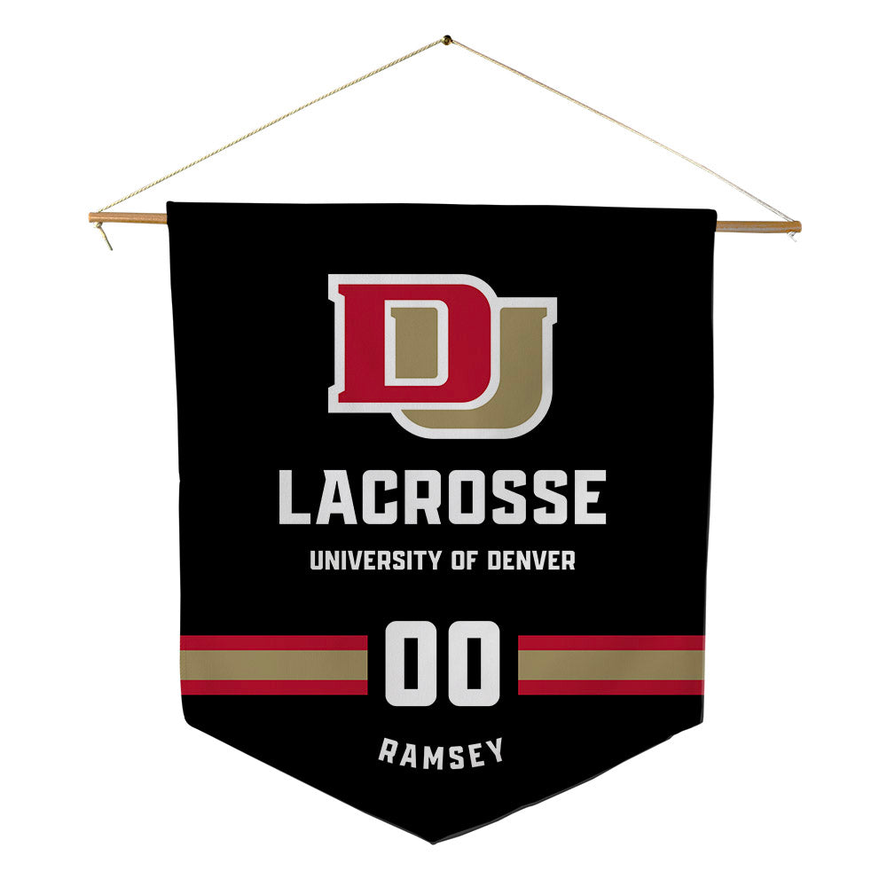 DU - NCAA Men's Lacrosse : Grant Ramsey - Pennant - 18" x 21"-0