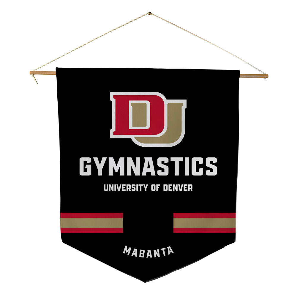 DU - NCAA Women's Gymnastics : Bella Mabanta - Pennant - 18" x 21"-0