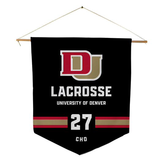 DU - NCAA Women's Lacrosse : Chelsea Cho - Pennant - 18" x 21"-0