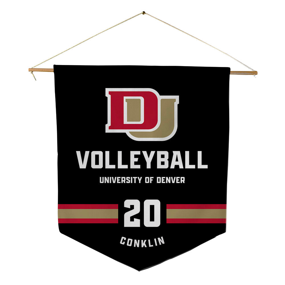 DU - NCAA Women's Volleyball : Abby Conklin - Pennant - 18" x 21"-0