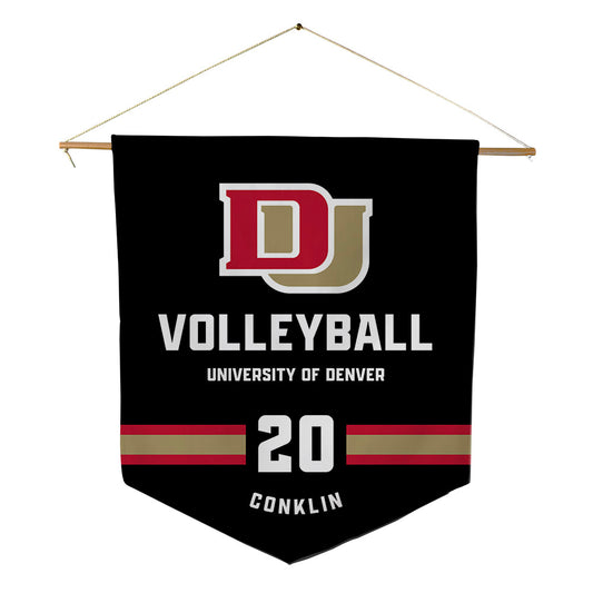 DU - NCAA Women's Volleyball : Abby Conklin - Pennant - 18" x 21"-0