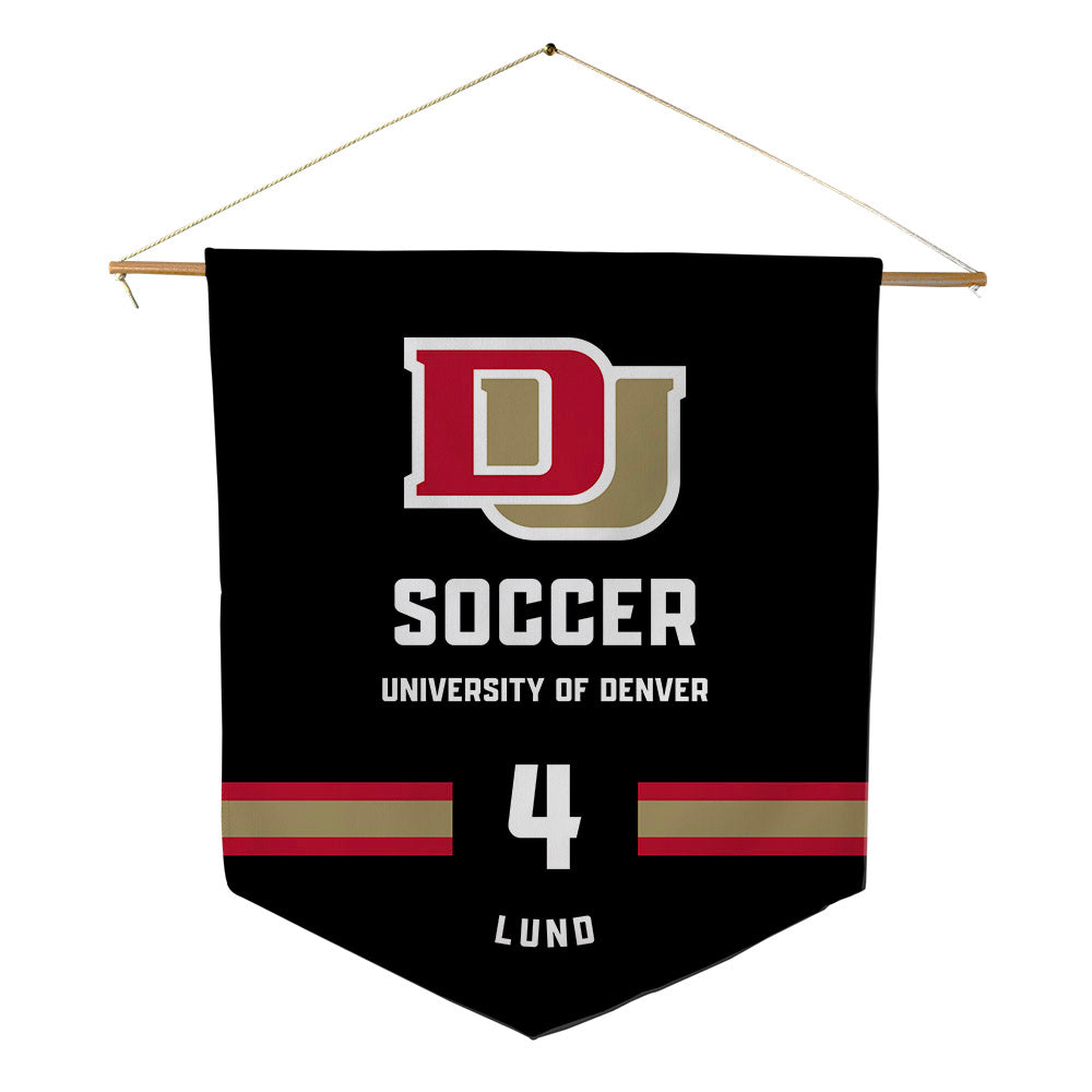 DU - NCAA Men's Soccer : Grant Lund - Pennant - 18" x 21"-0