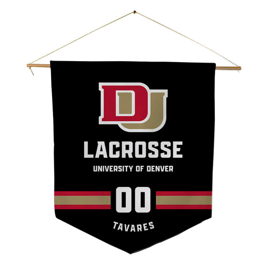 DU - NCAA Men's Lacrosse : Justin Tavares - Pennant - 18" x 21"-0