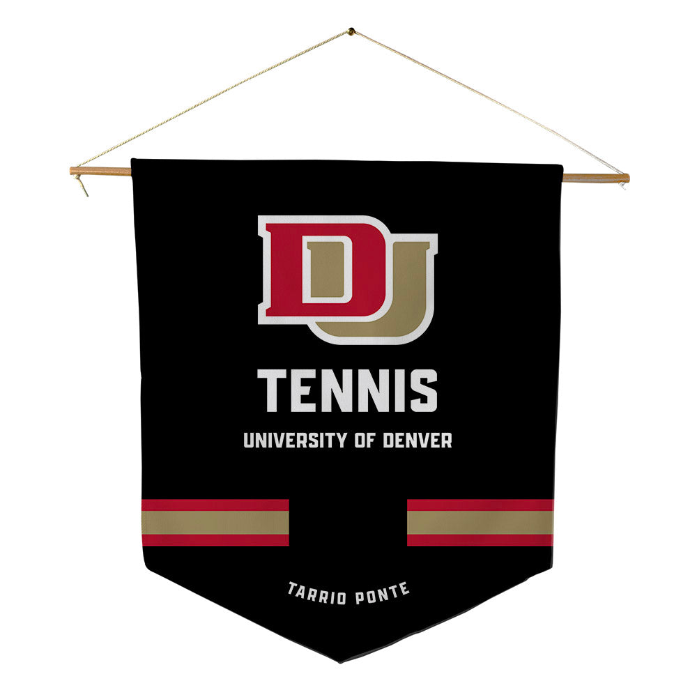 DU - NCAA Men's Tennis : Ander Tarrio Ponte - Pennant - 18" x 21"-0