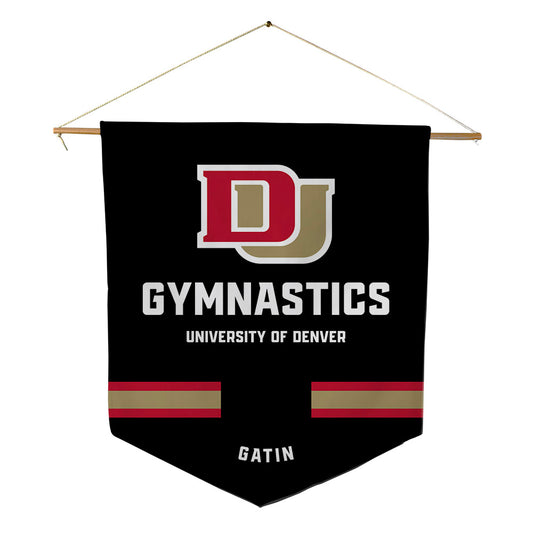 DU - NCAA Women's Gymnastics : Stefanie Gatin - Pennant - 18" x 21"-0