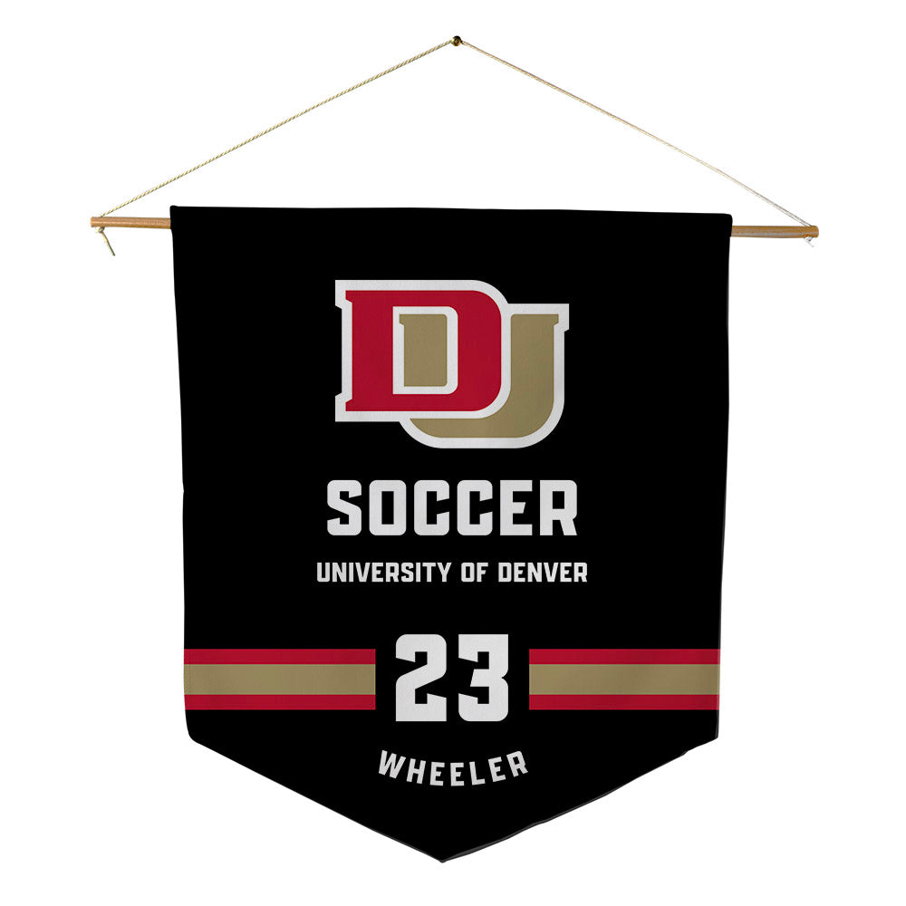 DU - NCAA Men's Soccer : Blake Wheeler - Pennant - 18" x 21"-0