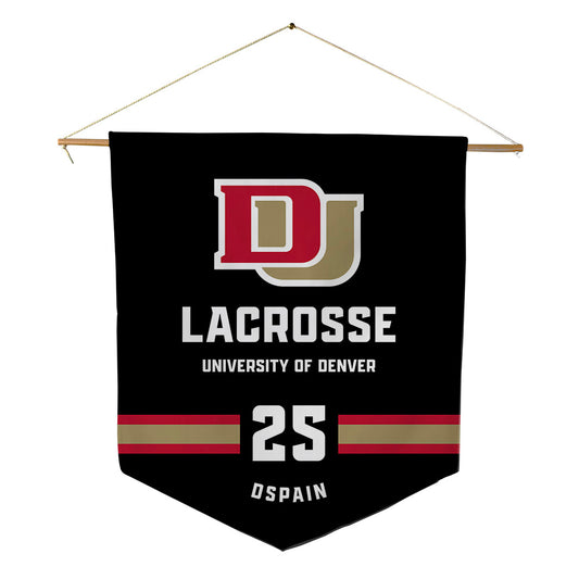 DU - NCAA Men's Lacrosse : Jack Dspain - Pennant - 18" x 21"-0