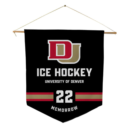 DU - NCAA Men's Ice Hockey : Brendan McMorrow - Pennant - 18" x 21"-0