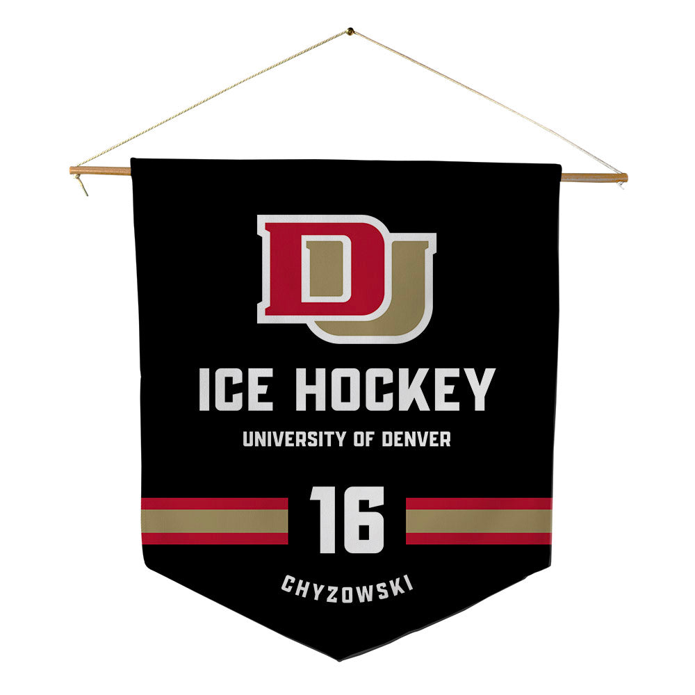 DU - NCAA Men's Ice Hockey : Kyle Chyzowski - Pennant - 18" x 21"-0
