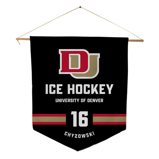 DU - NCAA Men's Ice Hockey : Kyle Chyzowski - Pennant - 18" x 21"-0
