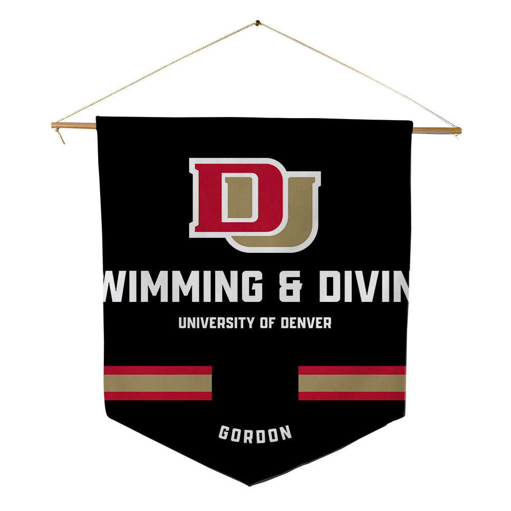DU - NCAA Women's Swimming & Diving : Olivia Gordon - Pennant - 18" x 21"-0