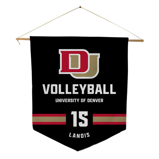 DU - NCAA Women's Volleyball : Katelyn Landis - Pennant - 18" x 21"-0