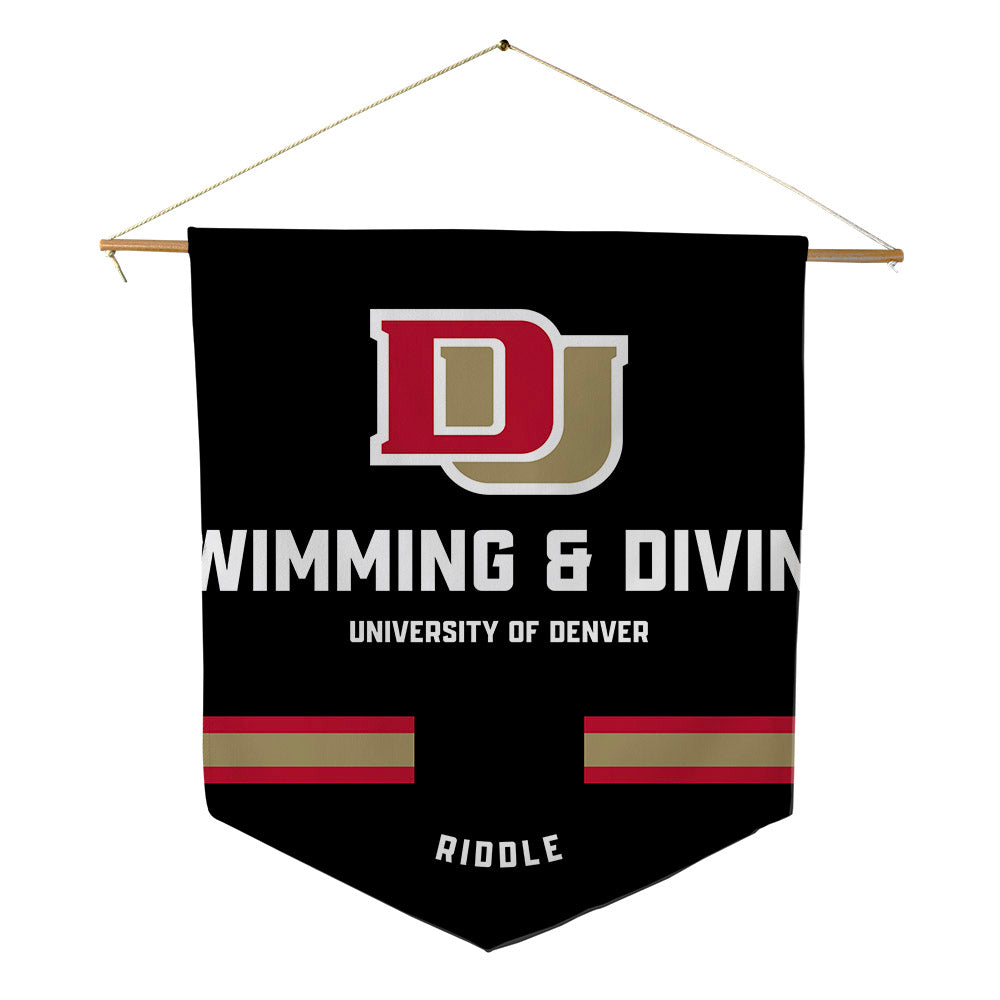 DU - NCAA Women's Swimming & Diving : Darielle Riddle - Pennant - 18" x 21"-0
