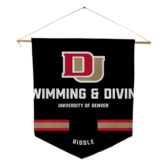 DU - NCAA Women's Swimming & Diving : Darielle Riddle - Pennant - 18" x 21"-0