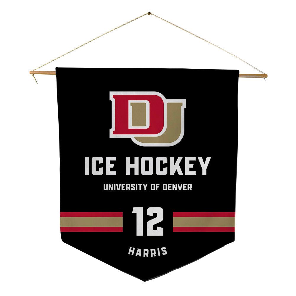 DU - NCAA Men's Ice Hockey : Samuel Harris - Pennant - 18" x 21"-0