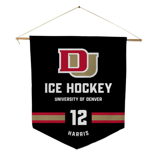 DU - NCAA Men's Ice Hockey : Samuel Harris - Pennant - 18" x 21"-0