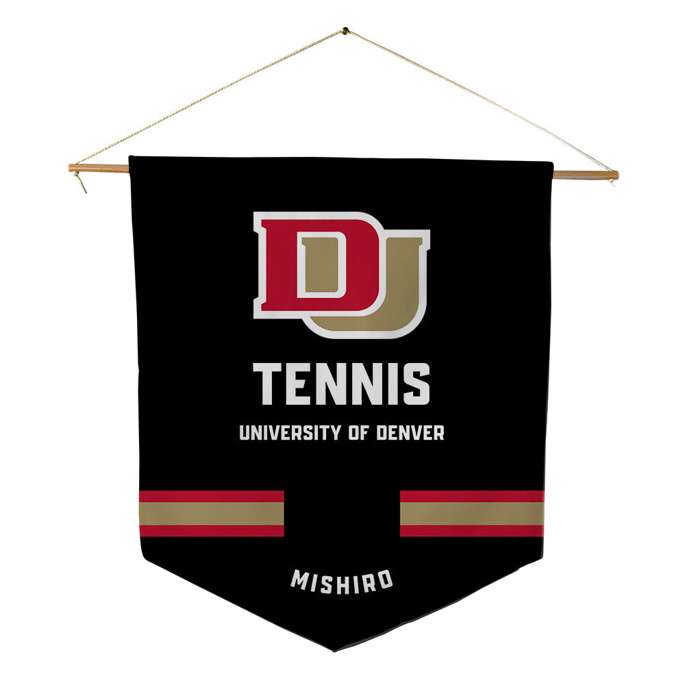 DU - NCAA Men's Tennis : Ryoma Mishiro - Pennant - 18" x 21"-0