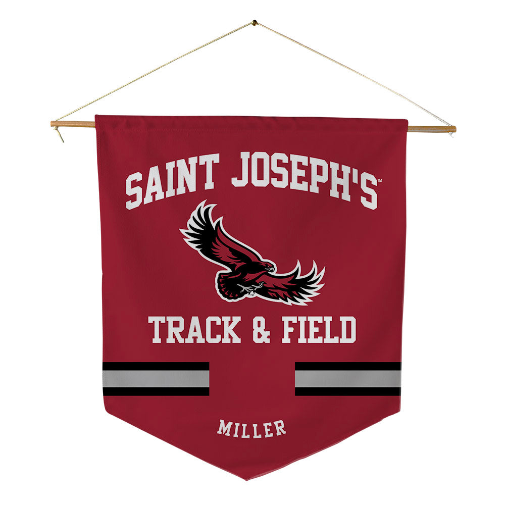 St. Joe's - NCAA Men's Track & Field : Luke Miller - Pennant - 18" x 21"-0