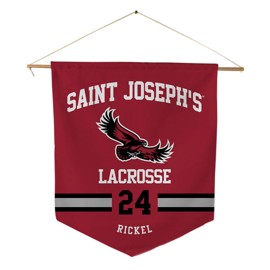St. Joe's - NCAA Men's Lacrosse : Holden Rickel - Pennant - 18" x 21"-0