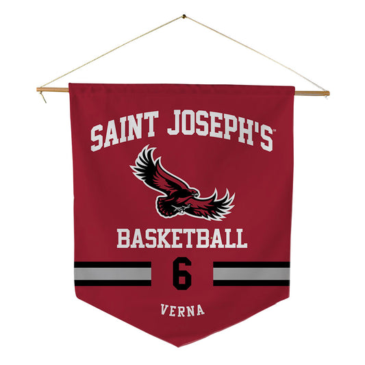 St. Joe's - NCAA Men's Basketball : Owen Verna - Pennant - 18" x 21"-0